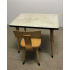 Vintage tafeltje en stoeltje van het merk Schilte nr 114